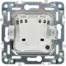 Розетка IEK SKANDY SK-R02Bl без заземления без защитных шторок 10А черный SK-R10-10-K02
